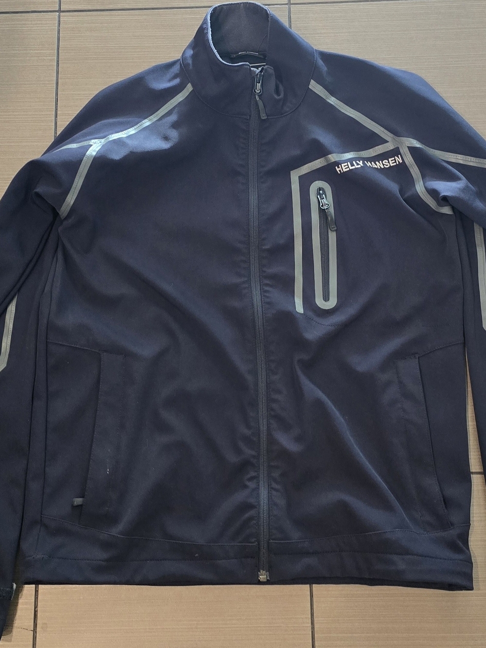 Helly Hansen Men’s Navy Softshell Jacket with Reflective Trim